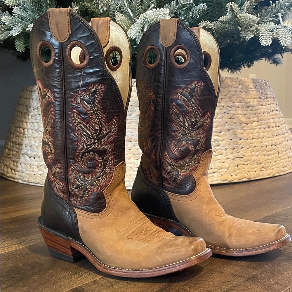 BeastMaster rodeo Brown and Tan Western Cowboy Boots